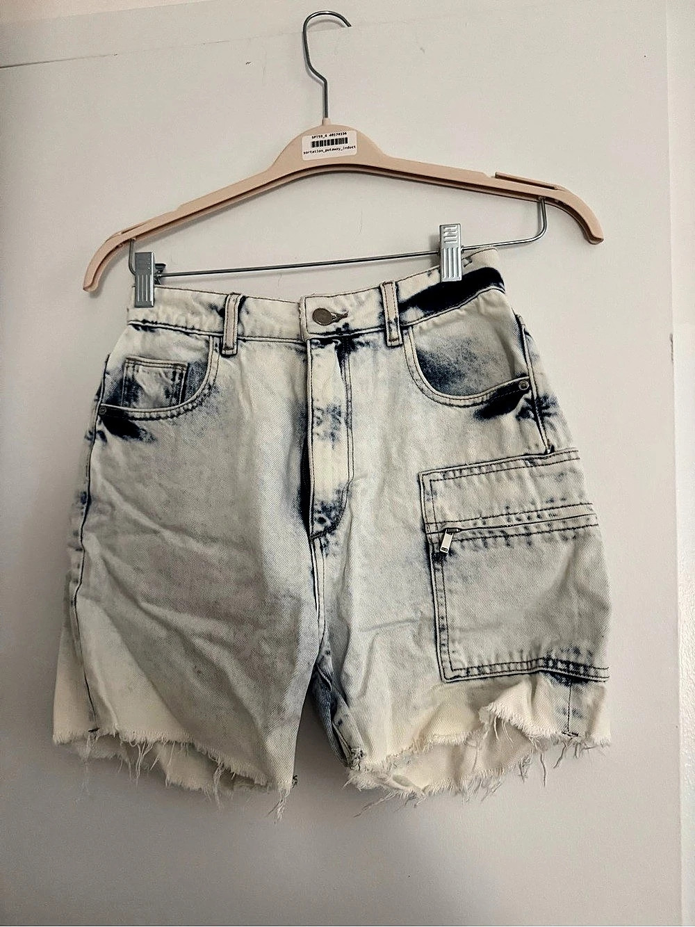 Women's Distressed Jean Shorts in Blue
